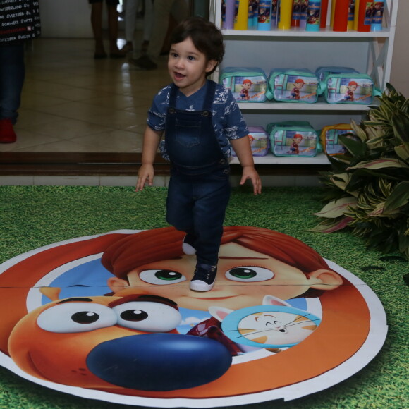 A festa de Salvatore teve como tema o desenho infantil Lelê e Linguiça