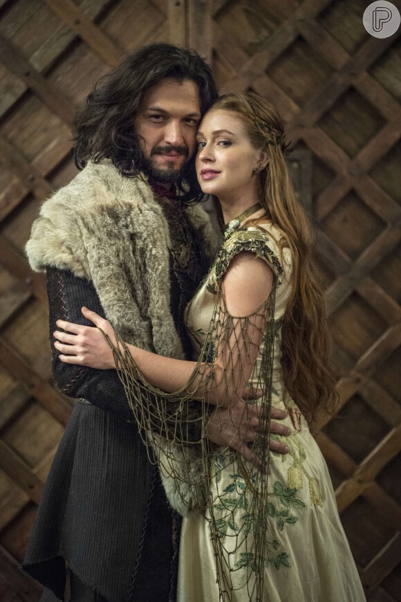 Amália (Marina Ruy Barbosa) e Afonso (Romulo Estrela) vão se casar no último capítulo da novela 'Deus Salve o Rei'