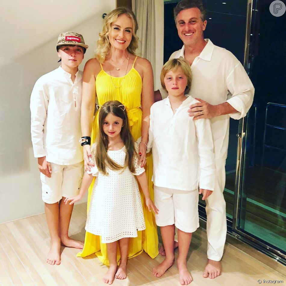 Angélica e Luciano Huck são pais de Joaquim, de 13 anos, Benício, de 10