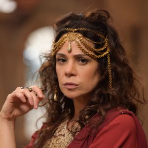 Herodíade (Vanessa Gerbelli) quer a morte de João Batista (Iano Salomão), no capítulo de quinta-feira, 9 de agosto de 2018, da novela 'Jesus'