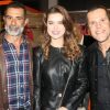 Marcos Pasquim e Rayanne Morais conferiram juntos a peça 'Pippin' em meio a rumores de romance
