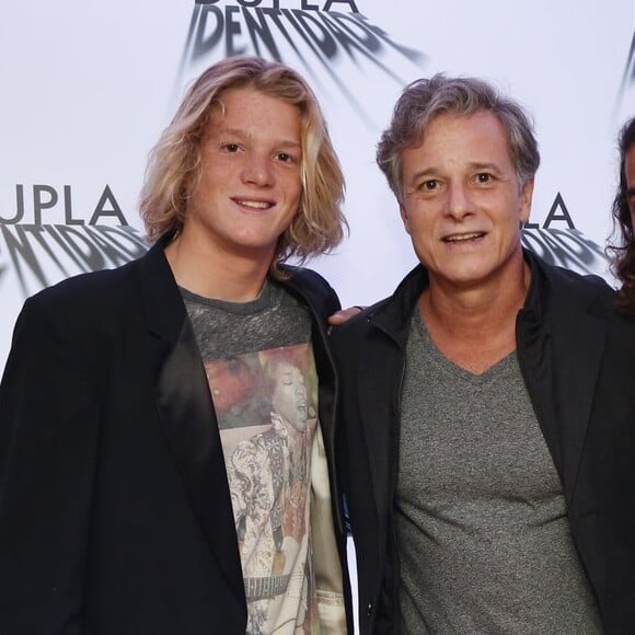 O ator Marcello Novaes com o filho, Pedro Novaes