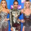 Tons metalizados, fendas e decotes predominam os looks das famosas no VMA 2018