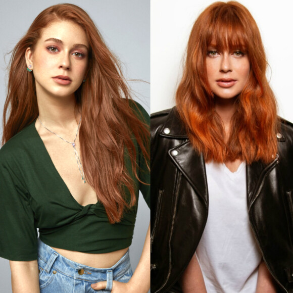 Marina Ruy Barbosa adotou franja e intensificpu ruivo para viver a personagem Luz na novela 'O Sétimo Guardião'