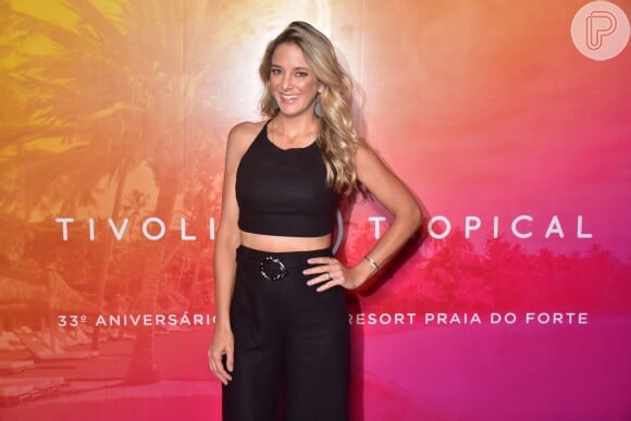 Ticiane Pinheiro marcou presença na festa Tivoli Tropical, em comemoração aos 33 anos do Tivoli Ecoresort Praia do Forte, na Bahia, nesta sexta-feira, 24 de agosto de 2018