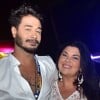Fabiana Karla e o namorado, Diogo Mello, no show de Saulo Fernandes em comemoração aos 33 anos do Tivoli Ecoresort Praia do Forte, na Bahia, neste sábado, 25 de agosto de 2018