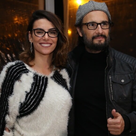Rodrigo Santoro e Mel Fronckowiak na pré-estreia de 'Crô Em Família', no Lagoon, no Rio de Janeiro, nesta segunda-feira, 27 de agosto de 2018