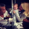 Ana Hickmann comemora os 5 meses do pequeno Alexandre Jr, em 7 de agosto de 2014