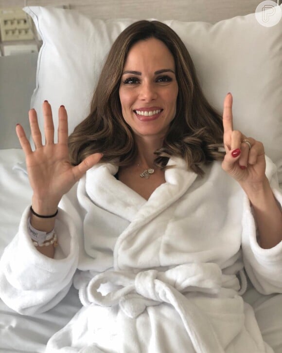 Ana Furtado passou pela última sessão de quimioterapia nesta quarta-feira, 5 de setembro de 2018