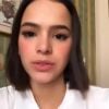 Bruna Marquezine revelou luta contra depressão e distúrbio de imagem após comentários sobre o corpo, em seu Instagram, nesta quarta-feira, 5 de setembro de 2018
