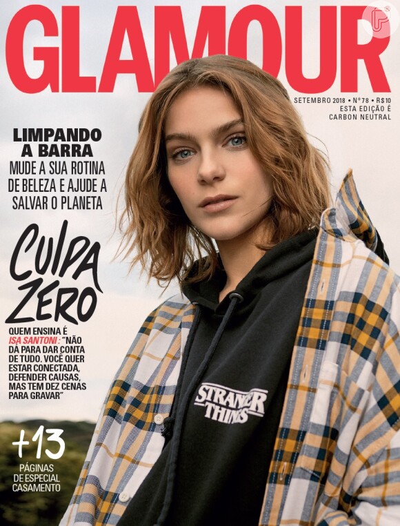 Isabella Santoni é capa da revista 'Glamour' de setembro