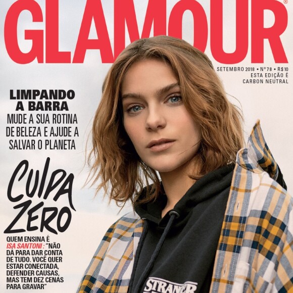 Isabella Santoni é capa da revista 'Glamour' de setembro