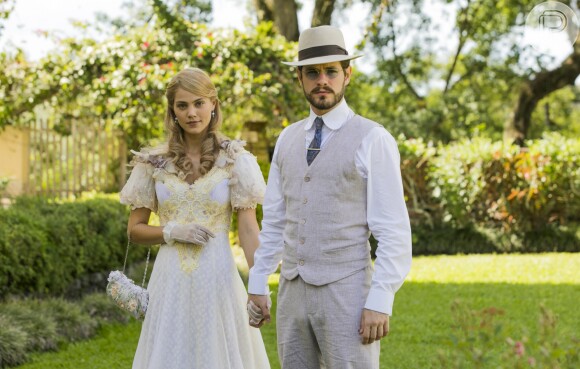 Jane (Pâmela Tomé) e Camilo (Maurício Destri) vão se casar nos últimos capítulos da novela 'Orgulho e Paixão'