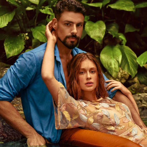 Marina Ruy Barbosa ainda é garota-propaganda da Colcci e fotografou com Cauã Reymond para a marca