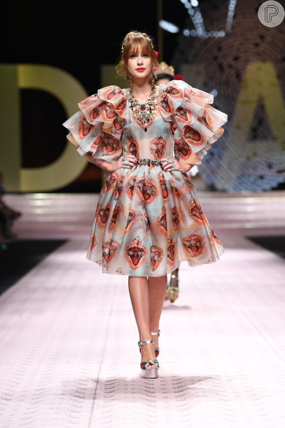 Na Europa, Marina ainda desfilou pela Dolce & Gabbana