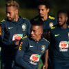 Neymar treinou com a Seleção Brasil e exibiu o novo visual nesta quarta-feira, 10 de outubro de 2018