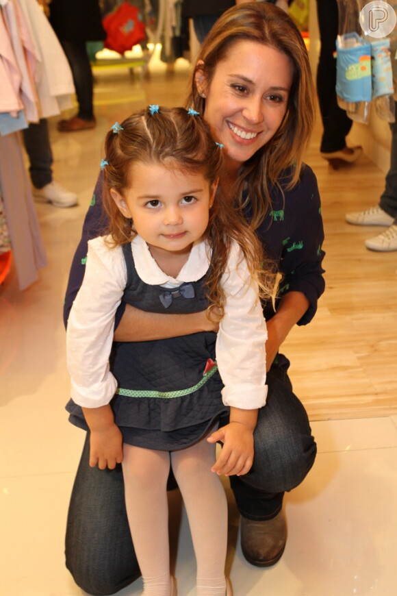 Dani Monteiro com a pequena Maria
