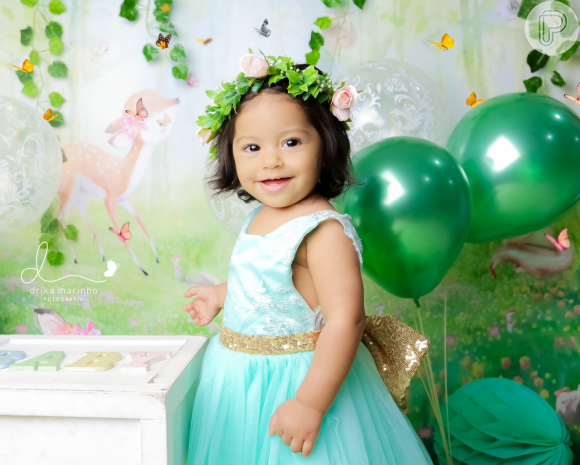 Yolanda, de 1 ano, sempre se destaca nas redes sociais dos pais, Juliana Alves e Ernani Nunes