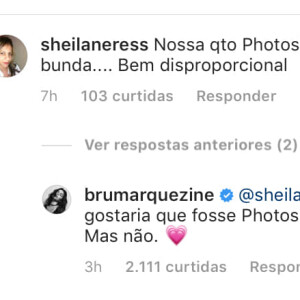 Bruna Marquezine rebate comentário de fã que a acursou de manipular foto