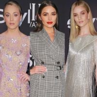 Maquiagem colorida e vestidos longos predominam nos looks do InStyle 2018. Fotos