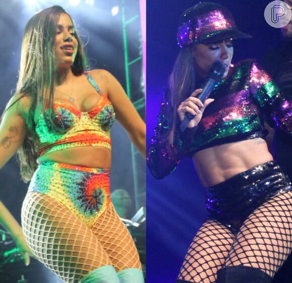 Veja fotos do antes e depois da cantora Anitta, que apareceu com o corpo seco no clipe do hit 'Paradinha'!