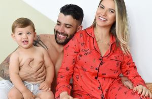 Andressa Suita explica ausência das redes sociais: 'Gabriel na fase da dentição'