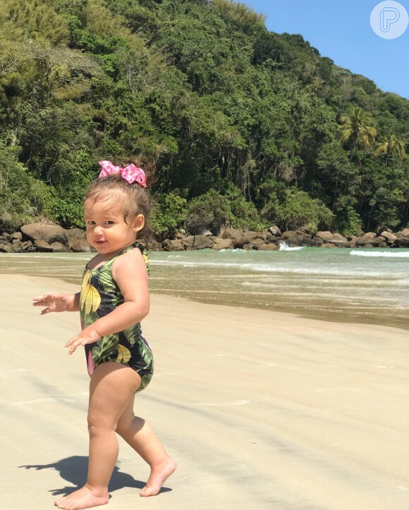 Madalena, filha de Yanna Lavigne, atualmente está com 1 ano e 5 meses