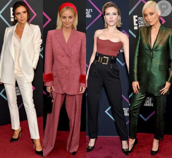 Confira os looks das famosas no People's Choice Awards 2018, premiação realizada em Los Angeles, Califórnia, neste domingo, 11 de novembro de 2018