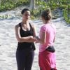 Vanessa Gerbelli recebeu orientações de sua personal trainer