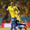 Neymar marca único gol do Brasil na vitória contra a Colômbia em amistoso, em 5 de setembro de 2014