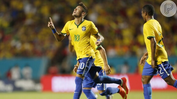 Neymar marca único gol do Brasil na vitória contra a Colômbia em amistoso, em 5 de setembro de 2014