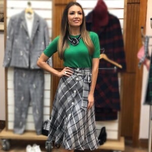 A estampa xadrez é fashion e já fez parte de um dos looks de Patrícia Poeta