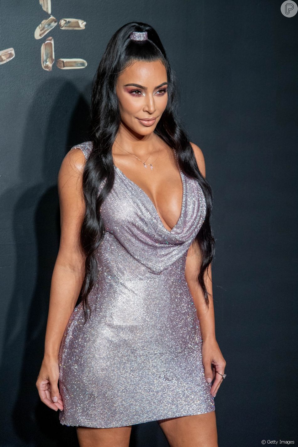 vestido kim kardashian rosa