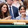A primeira vez que Kate Middleton e Meghan Markle saíram juntas sem a companhia dos respectivos maridos, William e Harry, foi para uma partida de tênis entre a americana Serena Williams e a alemã Angelique Kerber