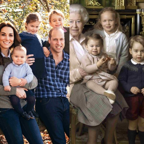 Princesa Charlotte repetiu casaco do irmão mais velho, George, no cartão de Natal da família