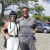 Fernanda Abreu foi com o marido ao casamento de Iza