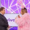 Silvio Santos causou polêmica com Claudia Leitte no 'Teleton' ao negar abraço à cantora pois ficaria excitado