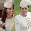 Kate Middleton elegeu um longo Alexander McQueen para o batizado do filho George em 2013. O mesmo modelo foi usado anteriormente em uma festa no jardim do Palácio de Buckingham