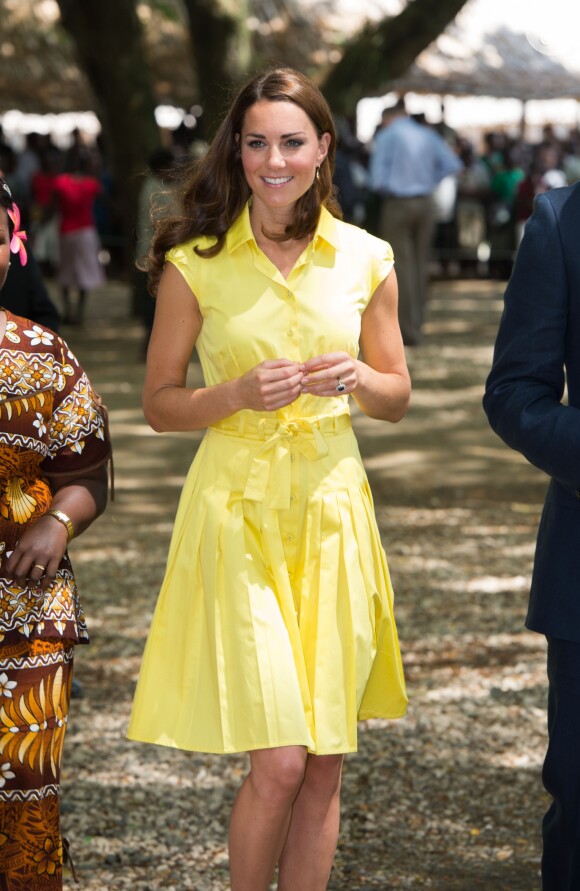 Kate Middleton é fã de amarelo.