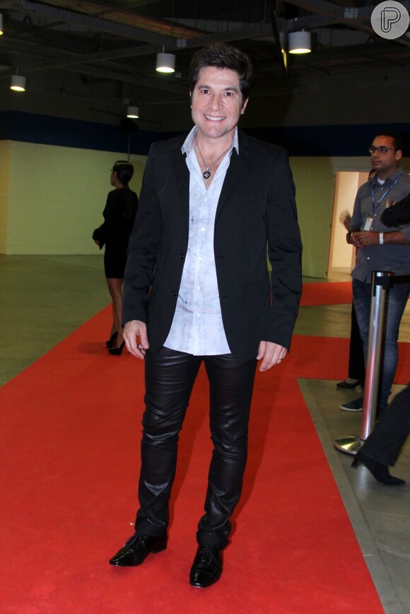 Daniel marca presença em show do cantor canadense Michael Bublé no HSBC Arena, Zona Oeste do Rio de Janeiro, em 17 de setembro de 2014