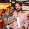 Marcelo Serrado prestigiou estreia da peça 'Susto', no teatro Os 4, no Rio de Janeiro, na noite desta terça-feira, 15 de janeiro de 2018