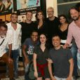 Famosos se reúnem para conferir estreia da peça 'Susto', no teatro Os 4, no Rio de Janeiro, na noite desta terça-feira, 15 de janeiro de 2018