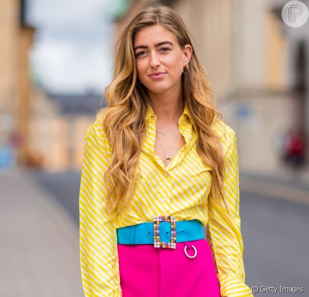 Color blocking: amarelo + pink + um toque turquesa