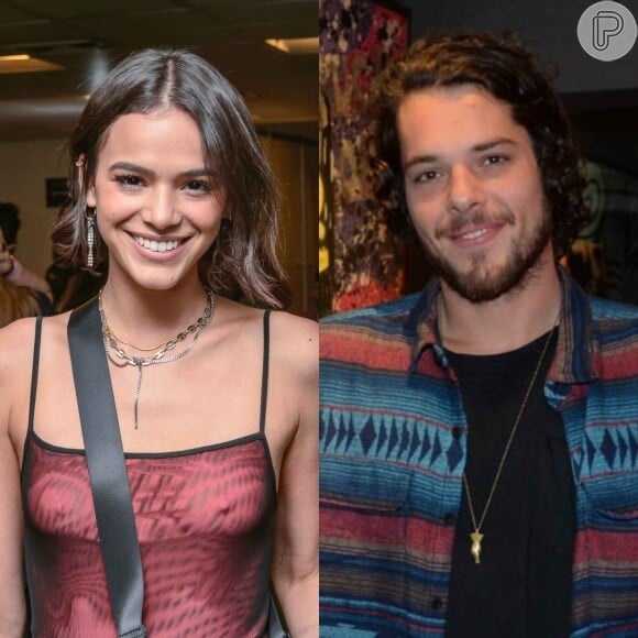 Apontados como affair, Bruna Marquezine e Gian Lucca possuem a mesma fitinha vermelha na web