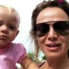 Eliana filmou a filha, Manuela, de 1 ano, pedindo uva em vídeo gravado nos EUA, nesta quinta-feira, 24 de janeiro de 2019: 'Gosta de uva!'