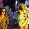 Claudia Leitte e Luísa Sonza se apresentaram juntas em show da cantora fluminense