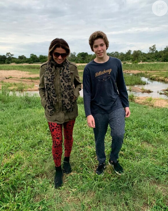Giovanna Antonelli compartilhou foto com o filho, Pietro, de 13 anos, no Instagram nesta segunda-feira, 28 de janeiro de 2019