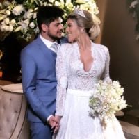 Filha daminha, emoção e beijo: sertanejo Cristiano e Paula Vaccari se casam