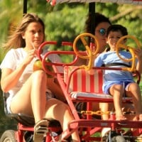 Fernanda Gentil passeia com o filho e a mulher, Priscila Montandon. Veja Fotos!