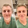 Luciano Huck mostrou antes e depois de tirar a barba nesta terça-feira, 5 de fevereiro de 2019
 